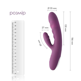 Вібратор-кролик Svakom Avery Lilac зі стовбуром, що рухається, рух вперед-назад - №2