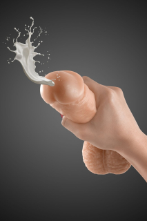 Фалоімітатор, що кінчає, Real Body — Cum Kane: довжина 21,5 см, діам. 3,8 см, ТРЕ, присоска - - фото №2