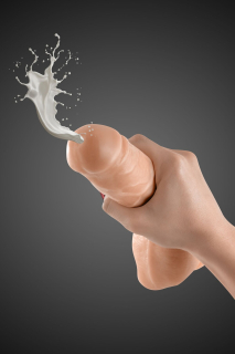 Фалоімітатор, що кінчає, Real Body — Cum Roby: довжина 23 см, діам. 4,2 см, ТРЕ, присоска - - фото №2