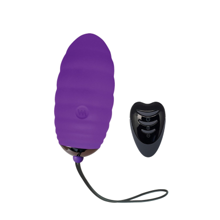 Віброяйце Adrien Lastic Ocean Breeze 2.0 Purple, пульт ДК, дуже потужний мотор, 10 віброрежимів - фото №2
