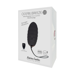 Віброяйце Adrien Lastic Ocean Breeze 2.0 Black, пульт ДК, дуже потужний мотор, 10 віброрежимів - - фото №4