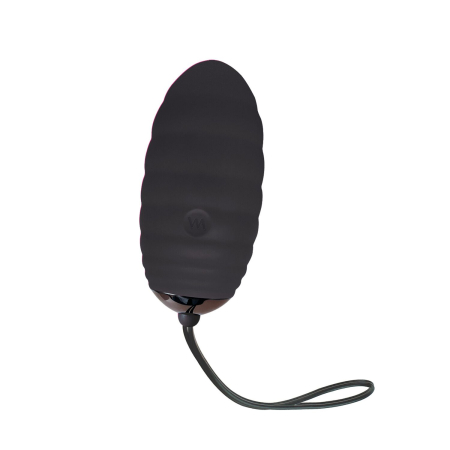 Віброяйце Adrien Lastic Ocean Breeze 2.0 Black, пульт ДК, дуже потужний мотор, 10 віброрежимів - фото