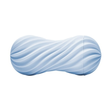 Мастурбатор Tenga FLEX Bubbly Blue зі змінною інтенсивністю, можна скручувати, вакуум - фото