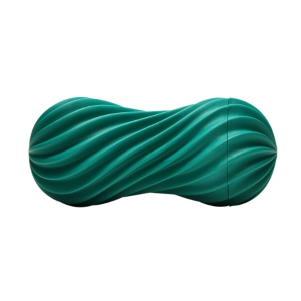 Мастурбатор Tenga FLEX Fizzy Green зі змінною інтенсивністю, можна скручувати, вакуум - фото