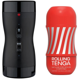 Автоматичний мастурбатор Tenga VACUUM GYRO ROLLER SET, ротація та вакуум, сумісний з Tenga Cup - - фото №2