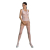 Бодістокінг Passion ECO BS001 One Size white, з доступом, імітація підв’язок, флористичний декор - фото