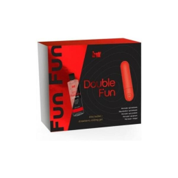 Набір Intt DOUBLE FUN: віброкуля (10 режимів, перезаряджувана), полунична змазка на водній основі - - фото №4