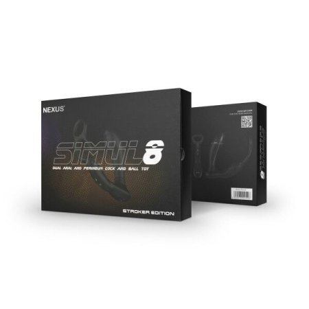 Масажер простати Nexus Simul8 Stroker Edition з ерекційним кільцем, перлинний масаж + вібрація №3
