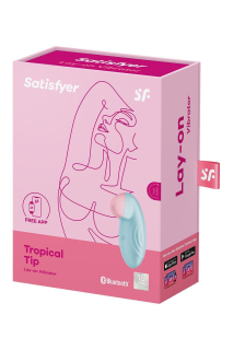 Смарт-вібратор для клітора Satisfyer Tropical Tip Light Blue - - фото №8