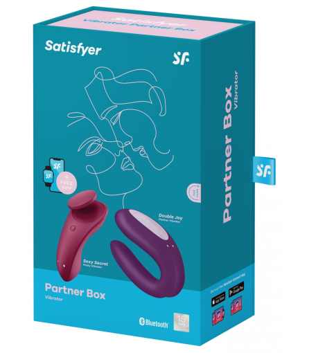 Набір Satisfyer Partner Box 1 (вібратор для пар Double Joy + вібратор у трусики Sexy Secret) №8