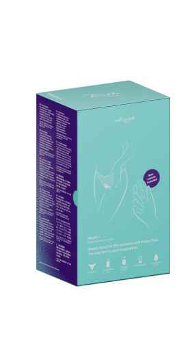Смарт-вібратор у трусики We-Vibe Moxie+ Aqua, оновлений пульт ДК - фото №4