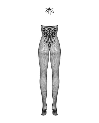 Бодістокінг Obsessive Bodystocking G308 S/M/L, халтер, декор у вигляді татуювання - фото №6