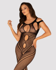 Бодістокінг Obsessive Bodystocking G322 S/M/L, фантасмагорично-силуетний крій - фото №1