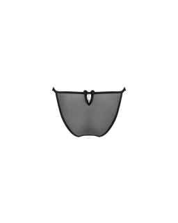 Напівпрозорі трусики з підвіскою Obsessive Ivannes panties black L/XL, чорні - №6