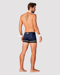 Еротичний костюм пілота Obsessive Pilotman set S/M, боксери, манжети, комір з краваткою, окуляри - - фото №4