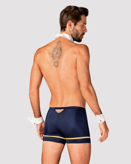 Еротичний костюм пілота Obsessive Pilotman set 2XL/3XL, боксери, манжети, комір з краваткою, окуляри - - фото №2