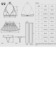 Еротичний костюм школярки з мініспідницею Obsessive Schooly 5pcs costume S/M, біло-червоний, топ, сп - - фото №7