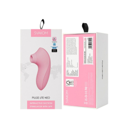 Вакуумний стимулятор Svakom Pulse Lite Neo Pale Rosette керується зі смартфона - - фото №8