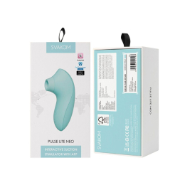Вакуумний стимулятор Svakom Pulse Lite Neo Seafoam Blue, керується зі смартфона - - фото №8