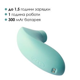 Вакуумний стимулятор Svakom Pulse Lite Neo Seafoam Blue, керується зі смартфона - - фото №6