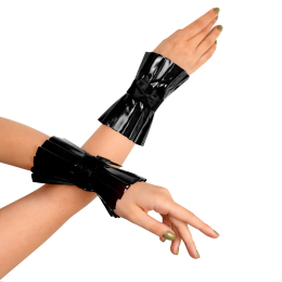 Плісовані манжети на руки Art of Sex - Eva, колір чорний - - фото №2