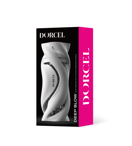 Мастурбатор Dorcel DEEP BLOW WHITE, подвійне використання - фото №6