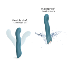 Вібратор Love To Love SWAP - TEAL ME, з пульсівною перлиною для точки G, 3 мотори, гнеться - - фото №4