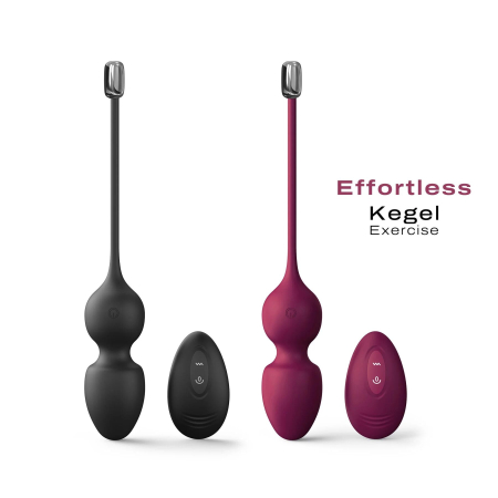Вагінальні кульки Dorcel LOVE BALLS BLACK, вібрації та рухи внутрішньої кульки, пульт ДК №7