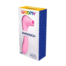 Вакуумний стимулятор з вібрацією Wooomy Smoooch Pink Clitoral Suction & Vibration, 10х2 режимів - - фото №4