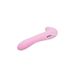 Вакуумний стимулятор з вібрацією Wooomy Smoooch Pink Clitoral Suction & Vibration, 10х2 режимів - - фото №3