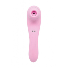 Вакуумний стимулятор з вібрацією Wooomy Smoooch Pink Clitoral Suction & Vibration, 10х2 режимів - - фото №2