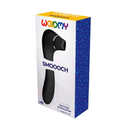 Вакуумний стимулятор з вібрацією Wooomy Smoooch Black Clitoral Suction & Vibration - - фото №4