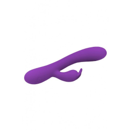 Вібратор-кролик Wooomy Gili-Gili Vibrator with Heat Purple, відросток з вушками, підігрів до 40°С - - фото №2