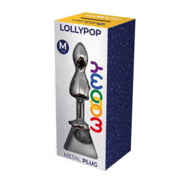 Металева анальна пробка Wooomy Lollypop Double Ball Metal Plug M, діаметр 3,1 см, довжина 9,4 см - - фото №3