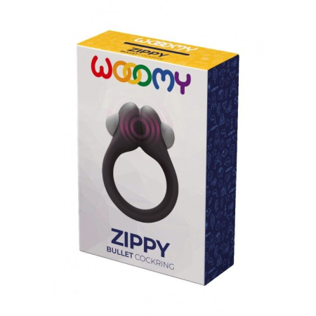 Ерекційне віброкільце Wooomy Zippy, 1 віброрежим, діаметр 3–4,2 см №4