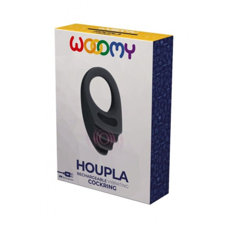 Ерекційне віброкільце Wooomy Houpla, 10 режимів вібрації, діаметр 3 см - фото №3