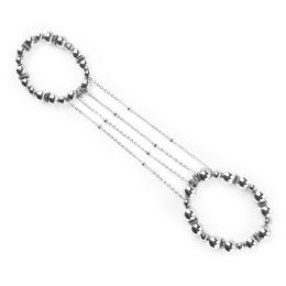 Сексуальна прикраса на пеніс та мошонку Art of Sex - Jerome, Срібло - - фото №3