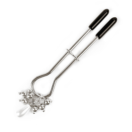 Затискач для клітора Art of Sex - Pearl Drop, Срібло - фото