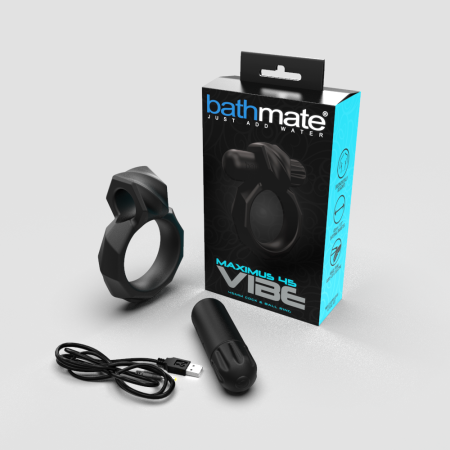 Ерекційне кільце з віброкулею Bathmate Maximus VIBE 45mm, перезаряджається - фото №2