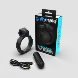 Ерекційне кільце з віброкулею Bathmate Maximus VIBE 55mm, перезаряджається - - фото №2