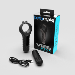 Ерекційне кільце з віброкулею Bathmate Vibe Edge перезаряджається, 10 режимів - - фото №2