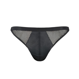 Чоловічі відкриті сліпи Passion 034 OPEN LUKE L/XL Black, екошкіра - - фото №5