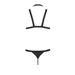 Комплект чоловічої білизни зі стреп Passion 039 SET ANDREW XXL/XXXL Black, стринги, шлейки - - фото №6