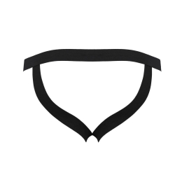 Чоловічі сліпи на шнурівці Passion 044 SLIP BEN S/M Black, екошкіра, люверси - - фото №6