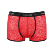 Чоловічі прозорі боксери Passion 046 SHORT PARKER L/XL Red, сітка, під леопард - фото №5