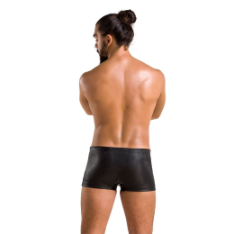 Чоловічі шкіряні боксери із заклепками Passion 048 SHORT DAVID S/M Black - - фото №4