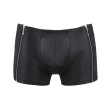 Чоловічі шкіряні боксери з блискавками Passion 049 SHORT MATT S/M Black - фото №5