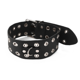 Нашийник Art of Sex - Tessa, натуральна шкіра, колір чорний - - фото №4