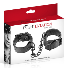 Наручники Fetish Tentation Adjustable Handcuffs, регульовані, знімний ланцюжок з карабінами - - фото №3