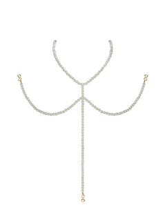 (SALE) Намисто під перли на декольте Obsessive A757 necklace pearl - фото